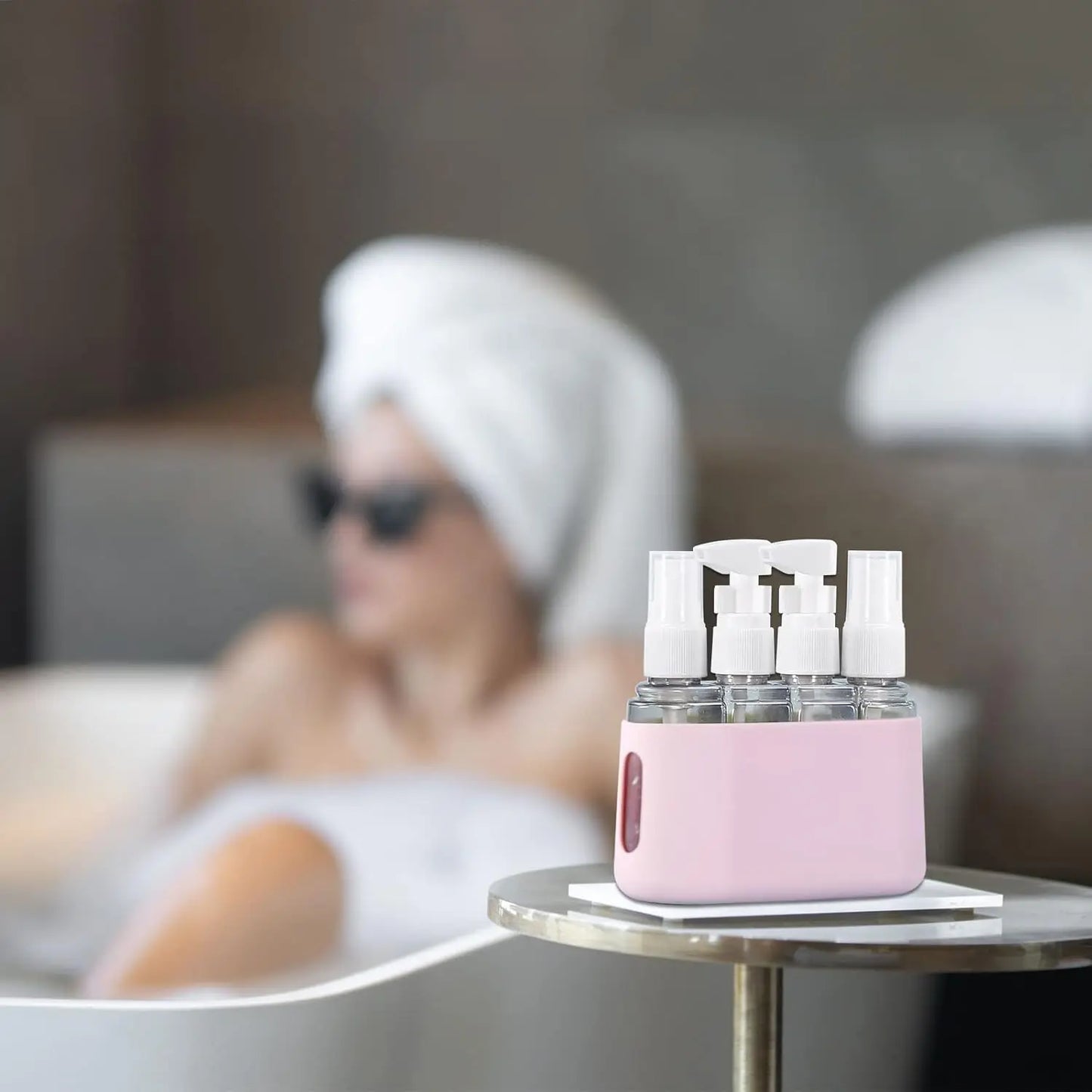 TravelEase Pro Cosmetic Dispenser — Premium Travel Bottle Set