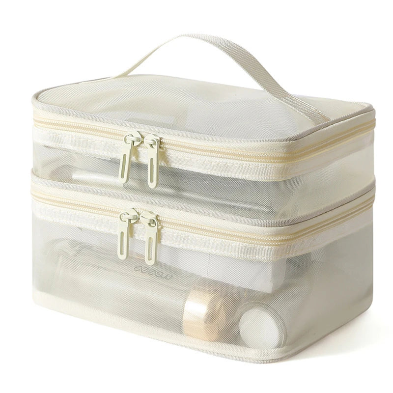 Travel 2 Layers Cosmetic Organizer Bag