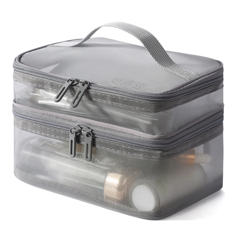 Travel 2 Layers Cosmetic Organizer Bag