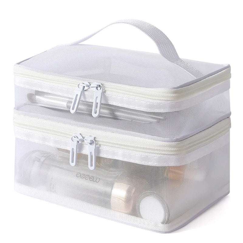 Travel 2 Layers Cosmetic Organizer Bag