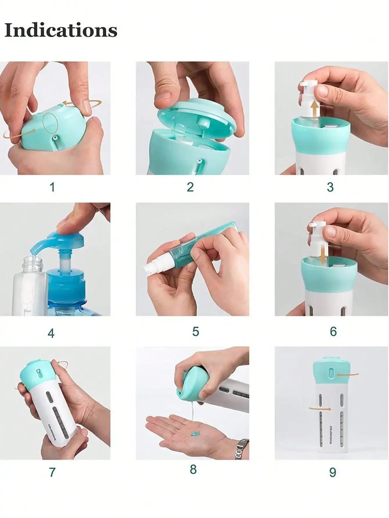 TravelEase 4-in-1 Travel Pump Bottle — The Only Toiletry Bottle You'll Ever Need