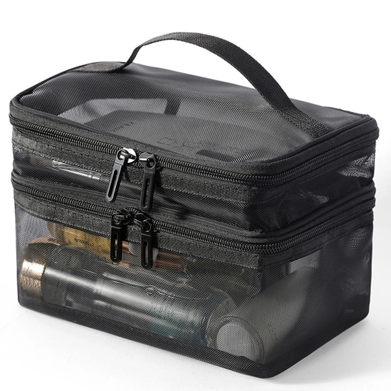 Travel 2 Layers Cosmetic Organizer Bag